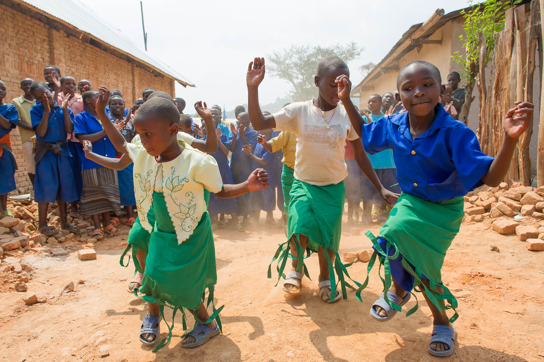 Children-dance-in-Rwanda