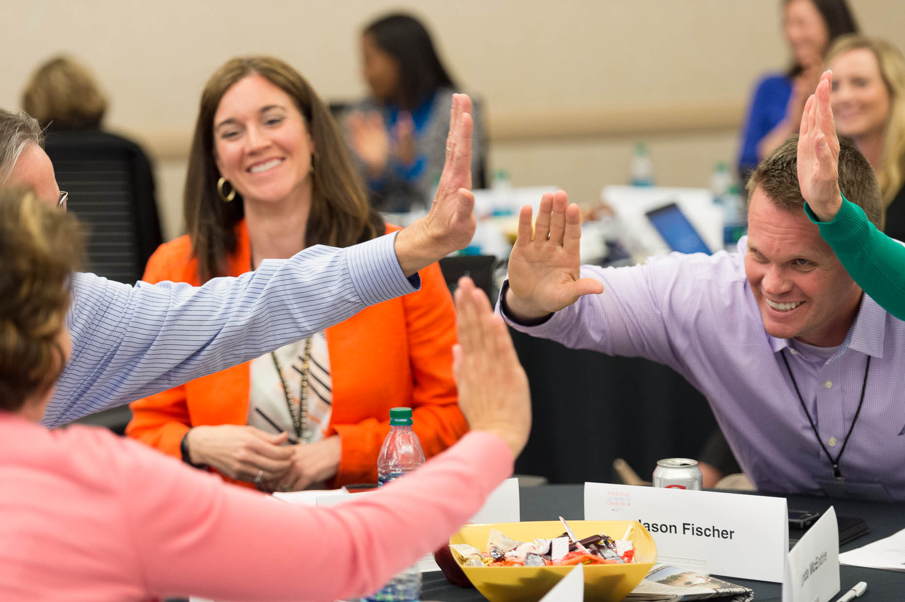 Corporate-meeting-high-five